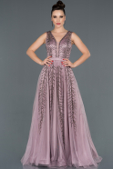 Long Lavender Engagement Dress ABU1104