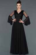 Long Black Prom Gown ABU1116