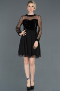 Short Black Invitation Dress ABK729