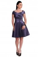 Short Purple Evening Dress AB8036