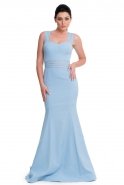 Long Blue Evening Dress E3153
