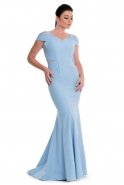 Long Blue Evening Dress E3181