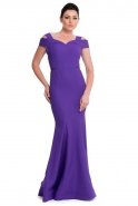 Long Purple Evening Dress E3181