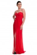 Long Red Sweetheart Evening Dress F2636
