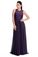 Long Purple Evening Dress J1173