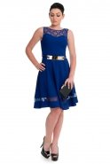 Short Sax Blue Night Dresses N98387