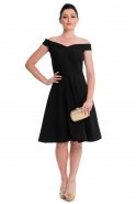 Short Black Coctail Dress T2592