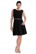 Short Black Evening Dress T2598