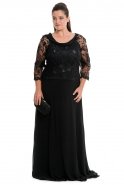 Long Black Plus Size Dress ALY6405