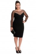 Short Black Plus Size Dress NZ8383