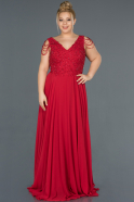 Long Red Oversized Evening Dress ABU1134