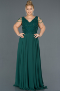 Long Emerald Green Oversized Evening Dress ABU1134