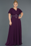 Long Purple Evening Dress ABU535