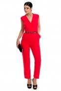 Red Jumpsuit A7418