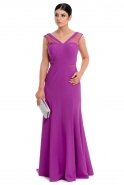 Long Purple Evening Dress J1174