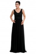 Long Black Evening Dress NZ9001