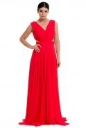 Long Red Evening Dress O4424