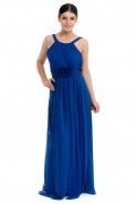 Long Sax Blue Evening Dress T2585