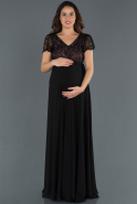 Long Lavender Pregnancy Evening Dress ABU749
