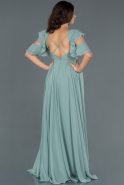 Long Turquoise Pregnancy Evening Dress ABU750