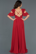 Long Red Pregnancy Evening Dress ABU750