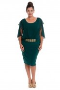 Short Emerald Green Plus Size Dress ALK6047