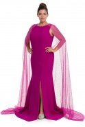 Long Purple Oversized Evening Dress O4371