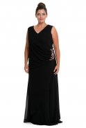Long Black Plus Size Dress O8129