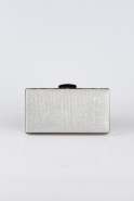 Silver Silvery Box Bag V273
