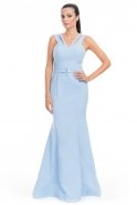 Long Blue Evening Dress E3152