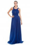 Long Sax Blue Evening Dress E3169
