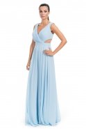 Long Blue Prom Dress F2160
