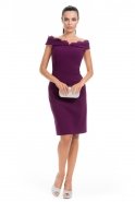 Short Purple Evening Dress GG5515