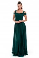 Long Emerald Green Evening Dress C7187