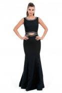 Long Black Evening Dress ABU084