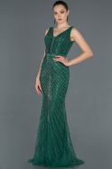 Emerald Green Long Stony Engagement Dress ABU1151
