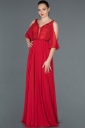 Long Red Engagement Dress ABU1152