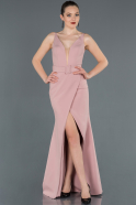 Front Short Back Long Powder Color Prom Gown ABO050