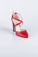Red Skin Evening Shoes AB1032