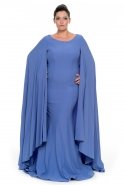 Blue Oversized Evening Dress C9569