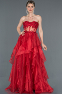 Long Red Engagement Dress ABU1199