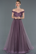 Long Lavender Engagement Dress ABU1203