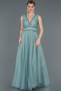 Long Turquoise Engagement Dress ABU1204