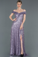 Long Lavender Engagement Dress ABU1211