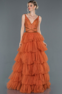 Orange Long Haute Couture ABU1192