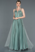 Long Turquoise Engagement Dress ABU1183