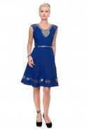 Short Sax Blue Coctail Dress N98437