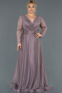 Lavender Long Oversized Evening Dress ABU991
