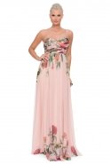 Long Rose Colored Sweetheart Evening Dress AN2330