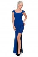 Long Sax Blue Evening Dress A60507